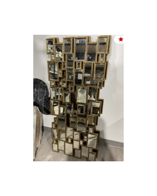 Multi Panel Wall Mirror - Gold