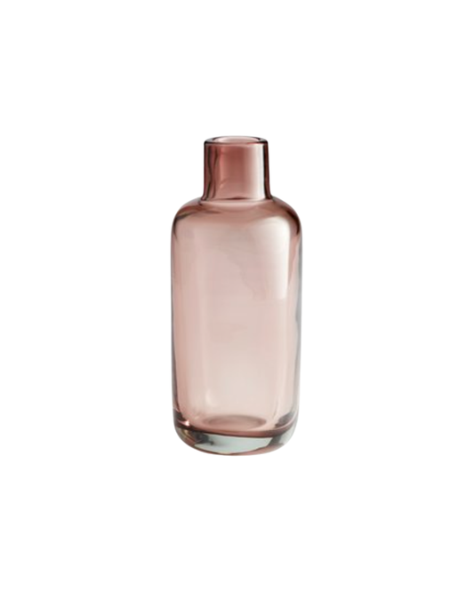 Short Glass Vase - Purple
