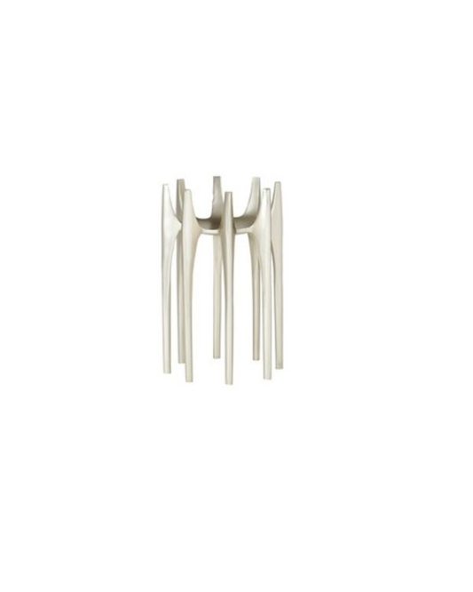 Spike Candle Holder Tall - Silver