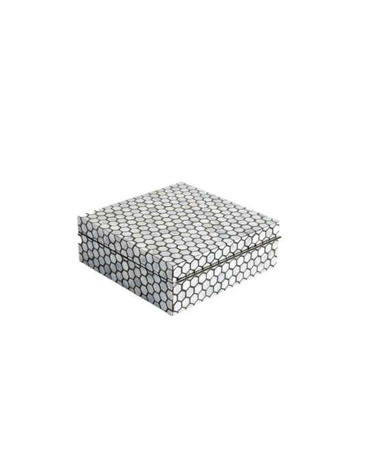 Mother of Pearl Box Large - White