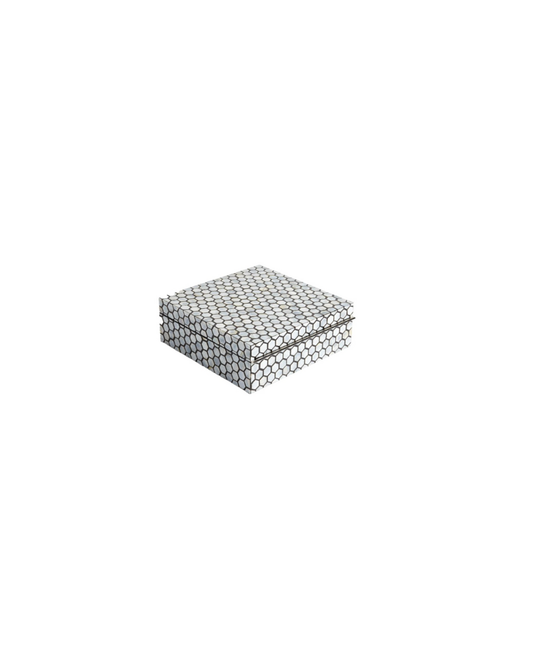 Mother of Pearl Box Medium- White