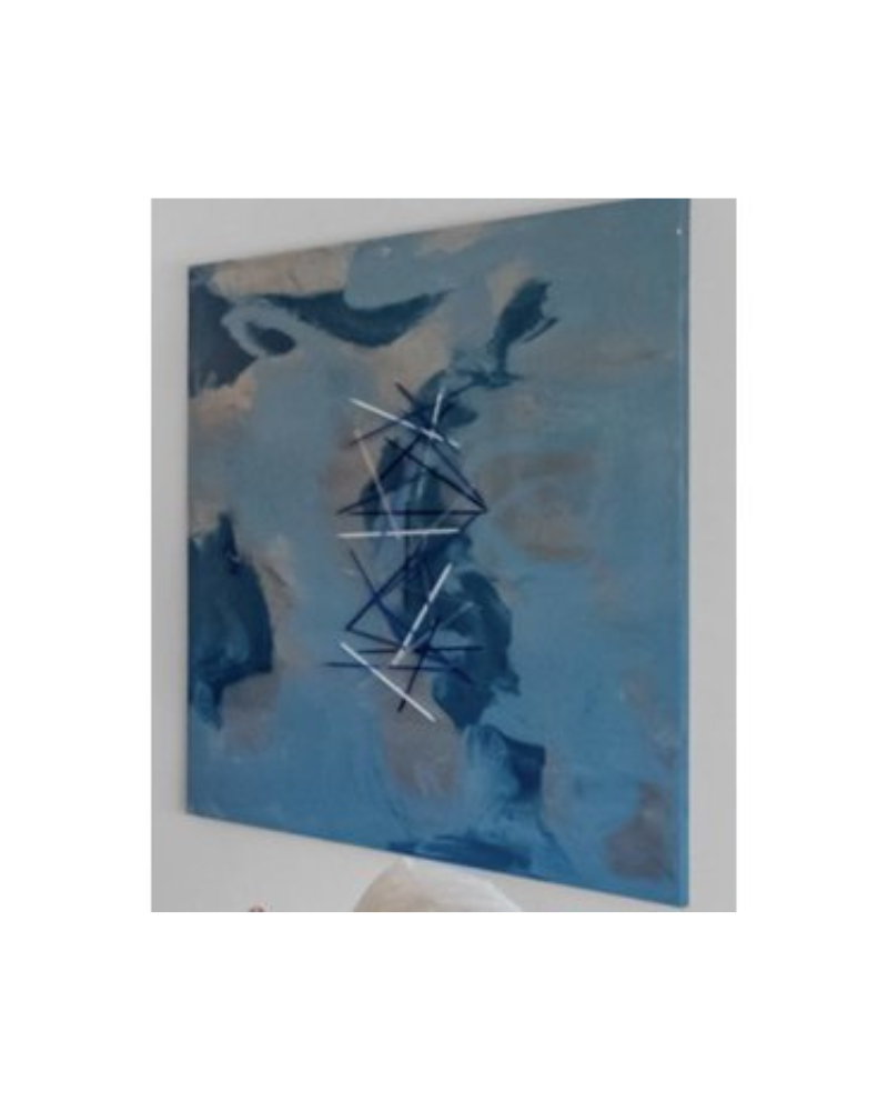 Pick up Sticks Art - Blue