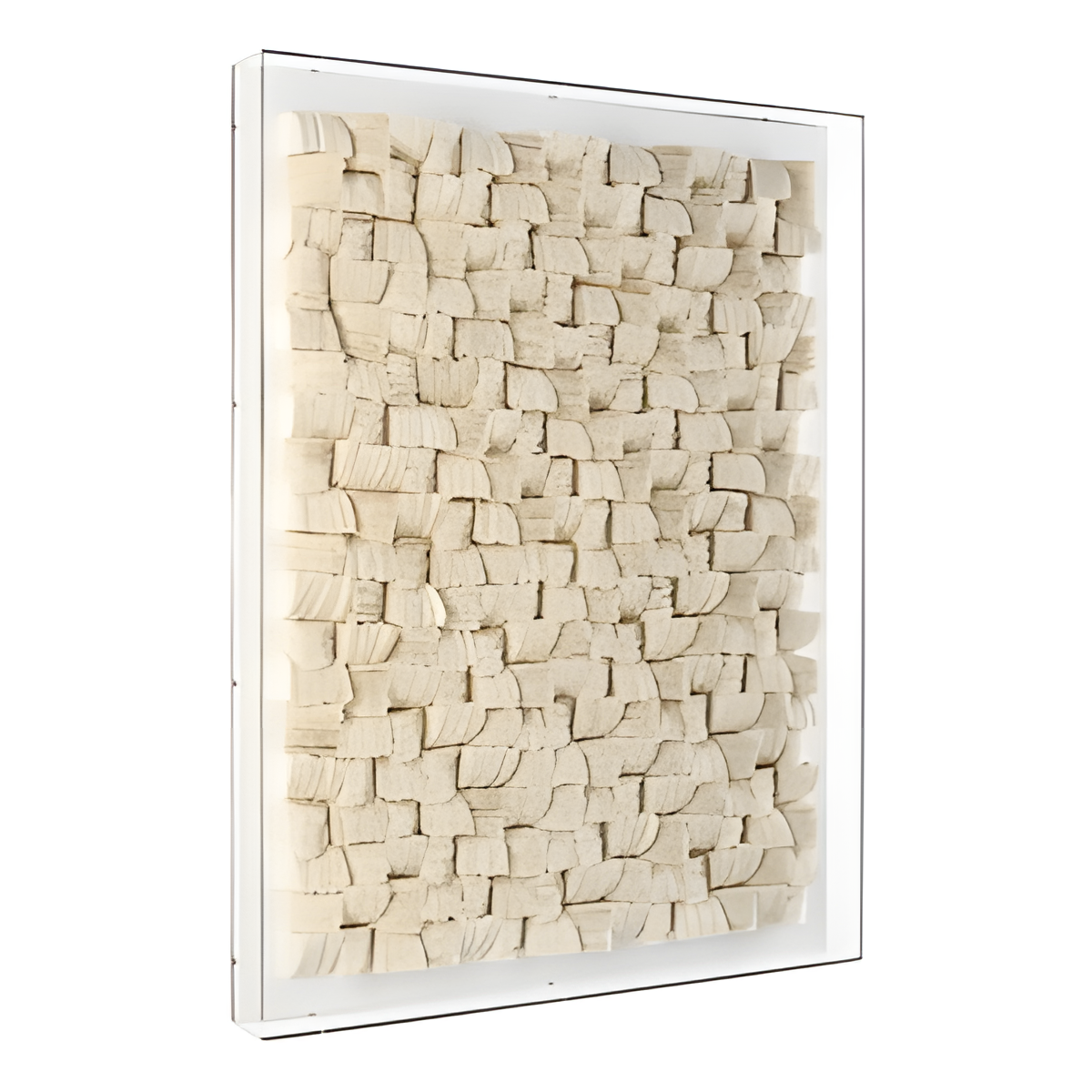 Framed Textured Geometric Wall Art