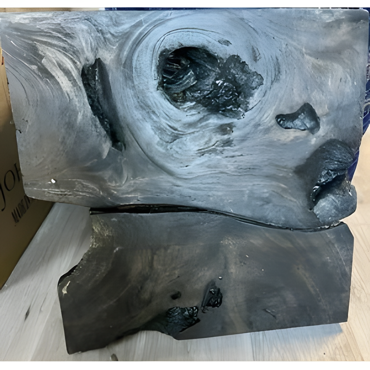 Blue and Gray Abstract Wall Art