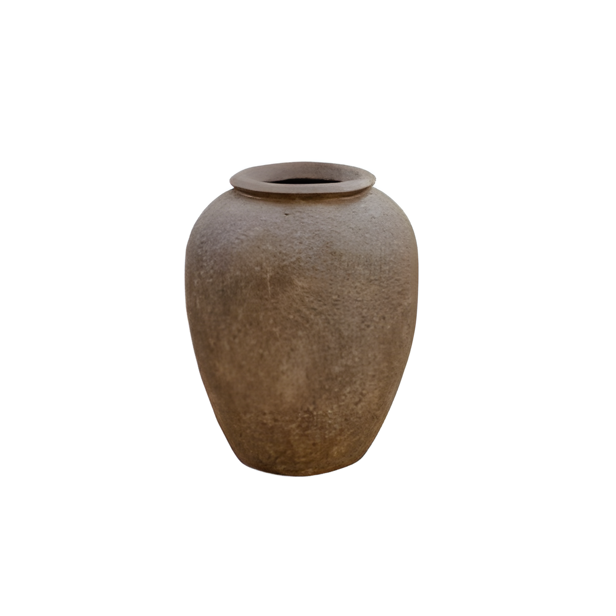 Brown Rounded Decorative Vase