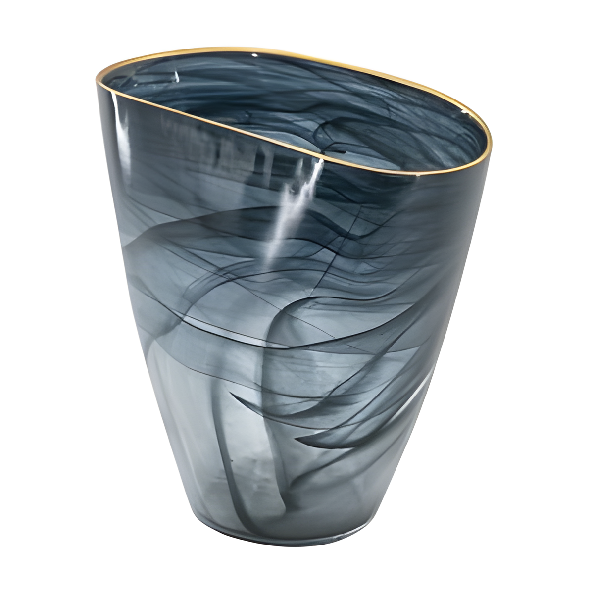 Black and Gray Decorative Vase