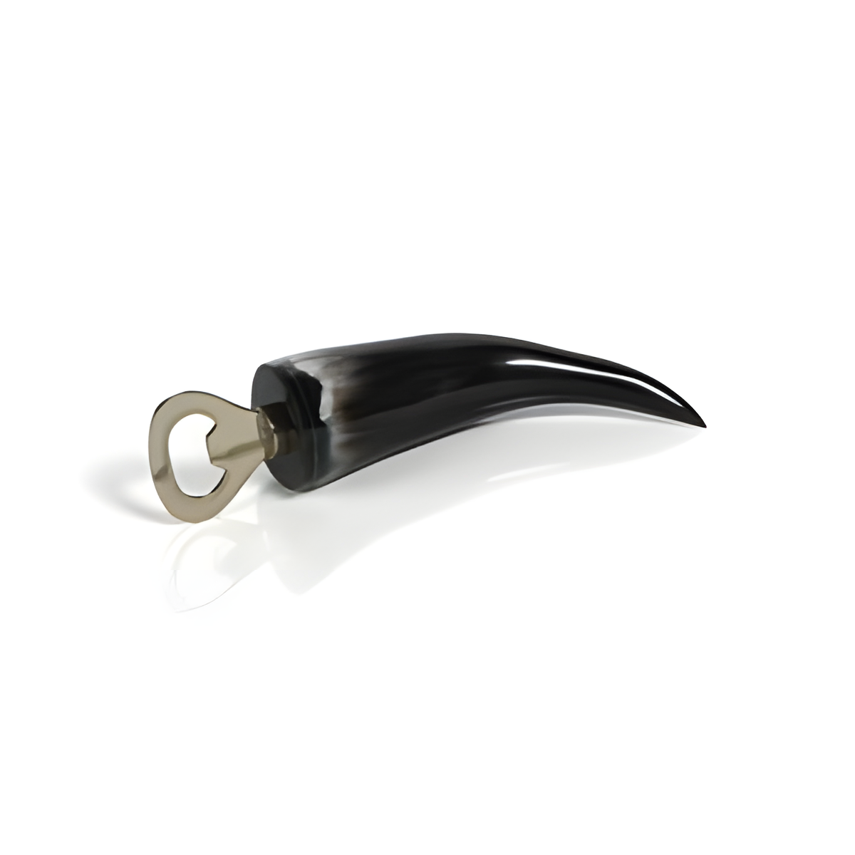 Black Horn-Shaped Decorative Object
