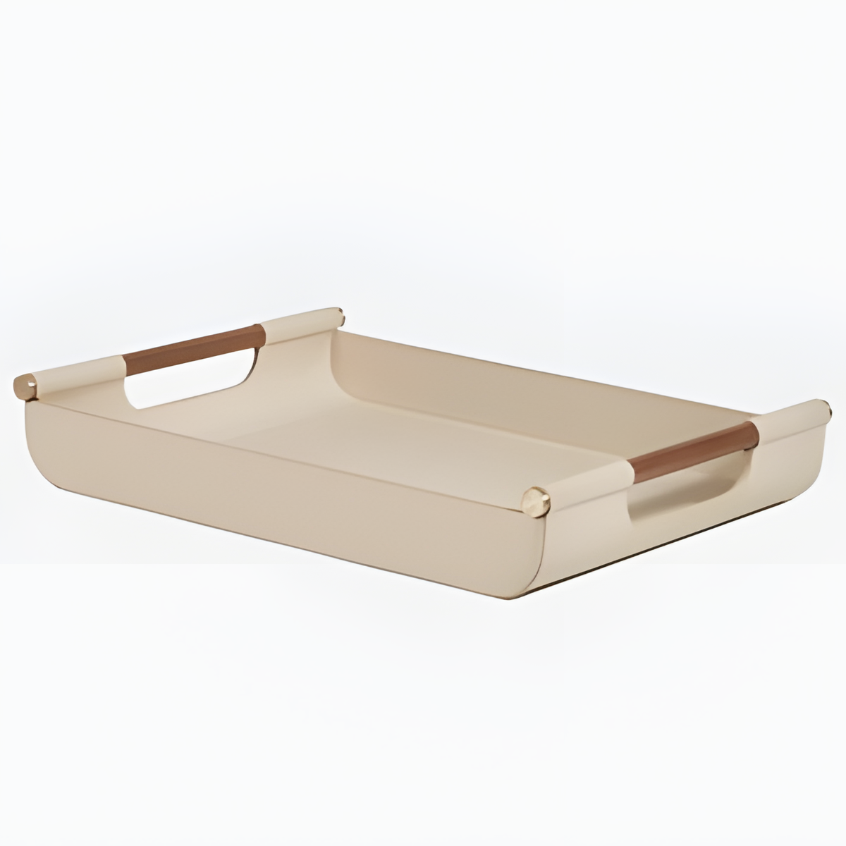 Handled Rectangular Decorative Tray