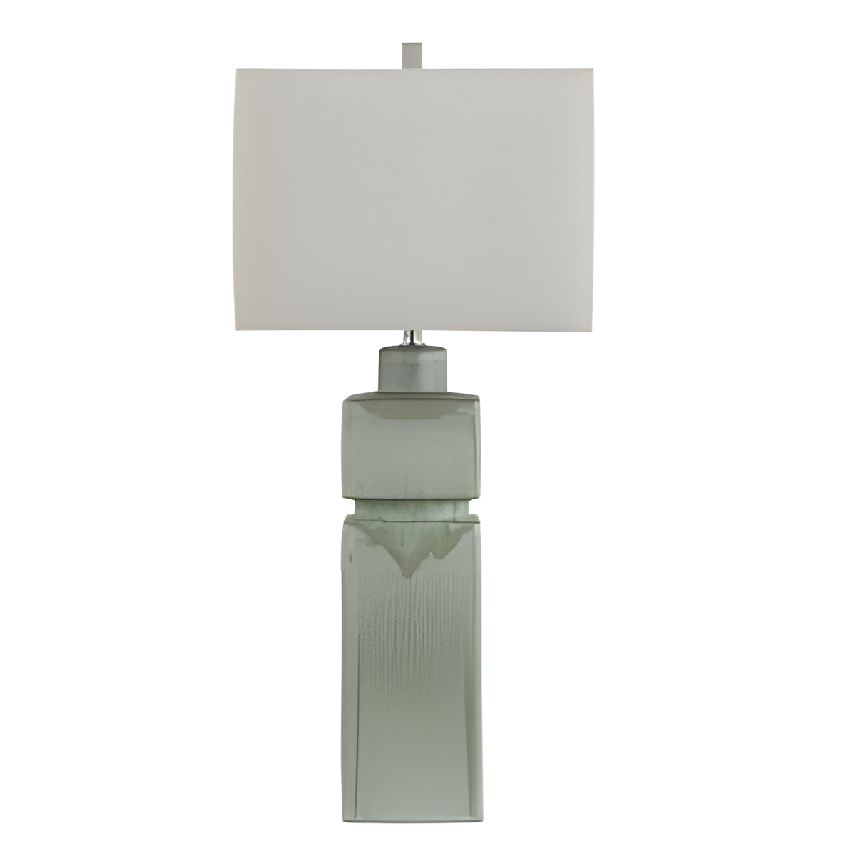 Green Geometric Table Lamp