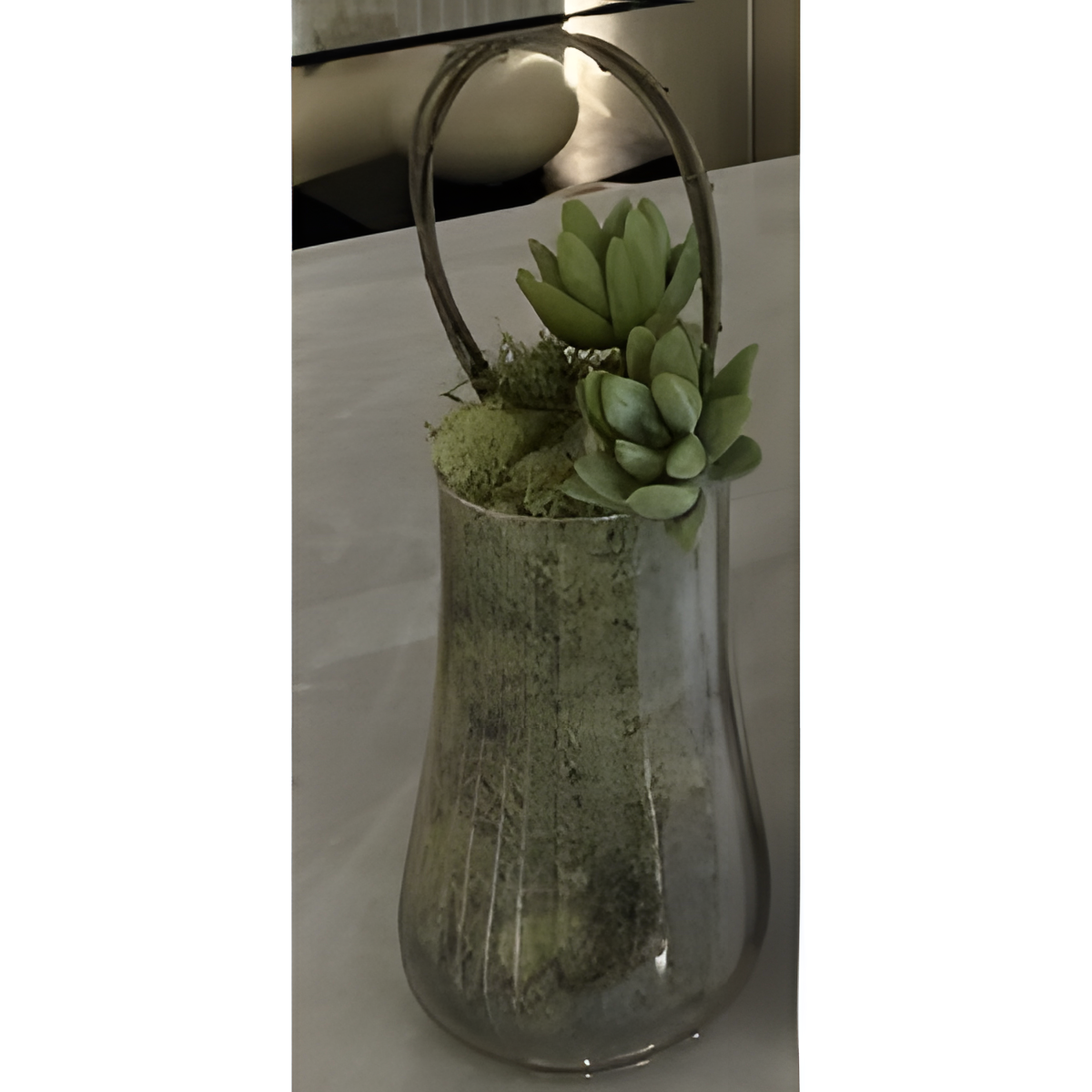 Hamish Opal Dots Glass Floral Arrangement