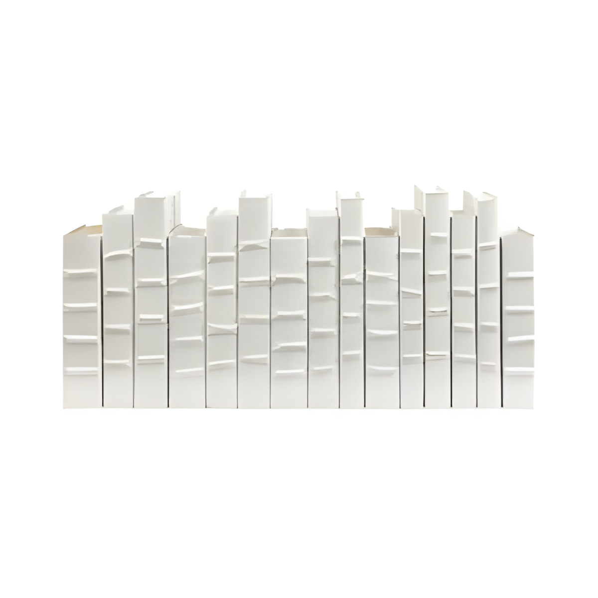 White Decorative Book Display