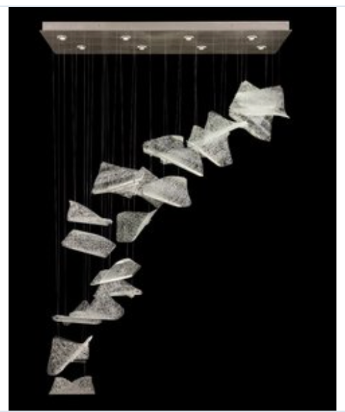 ELEVATE 62" W Rectangular Pendant - Silver