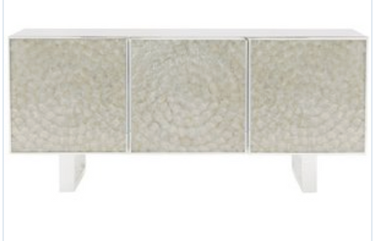 Mother of Pearl Console - White