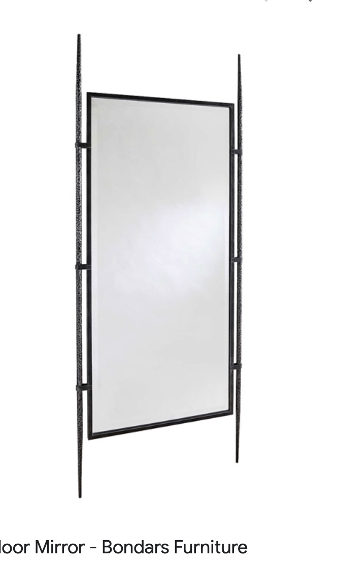 Lean On Me Floor Mirror - Black