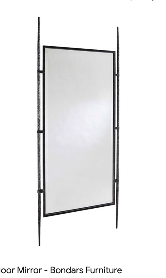 Lean On Me Floor Mirror - Black
