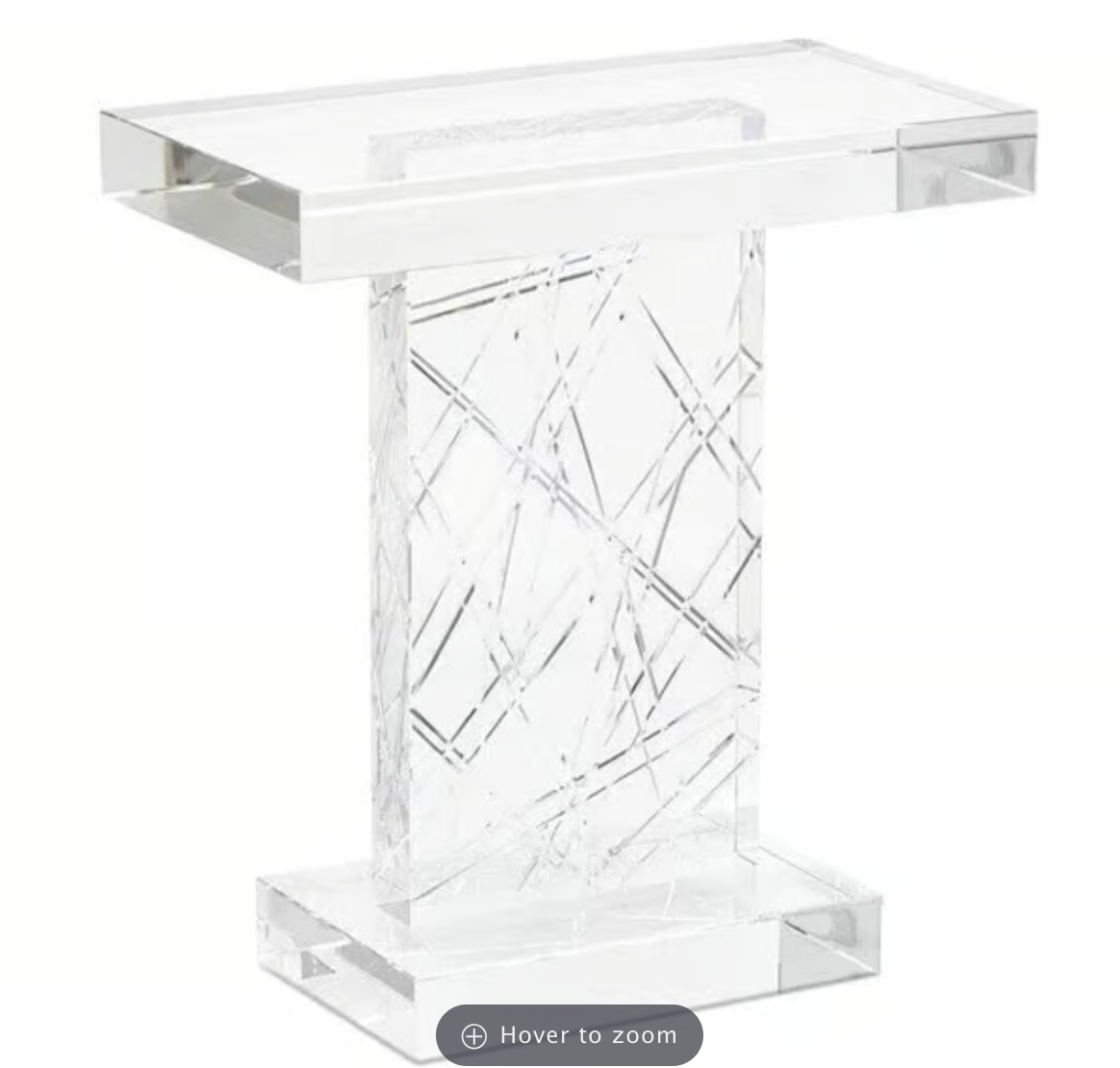 Glass End Table - Clear