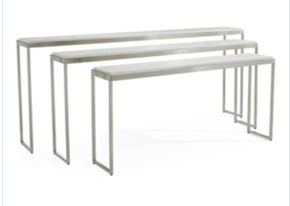 John Richard Silvered Kano Nesting Tables S/3 - Silver