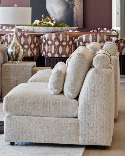 Cozy Armless Lounge Chair - Cream