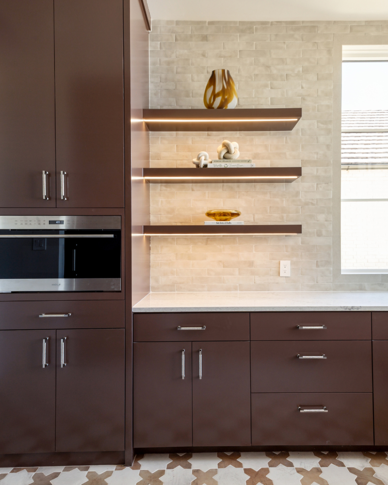 Glass Vase - Caramel and Cream