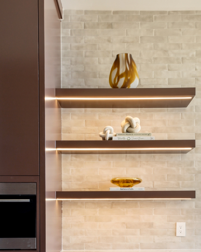 Glass Vase - Caramel and Cream