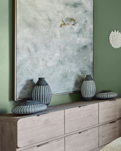 Aster Opaque Vase - Dark Gray