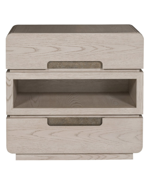 Wind Oak Nightstand – Two Drawer