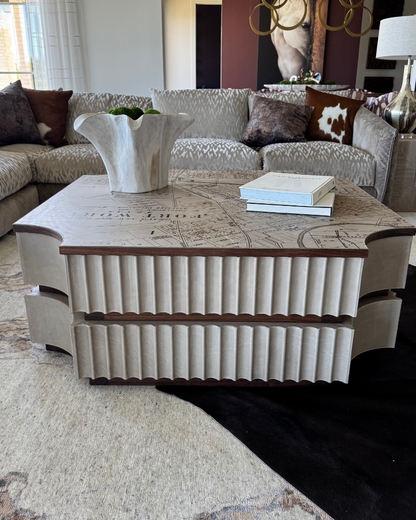 Fort Worth Coffee Table - Map - Custom Drawn