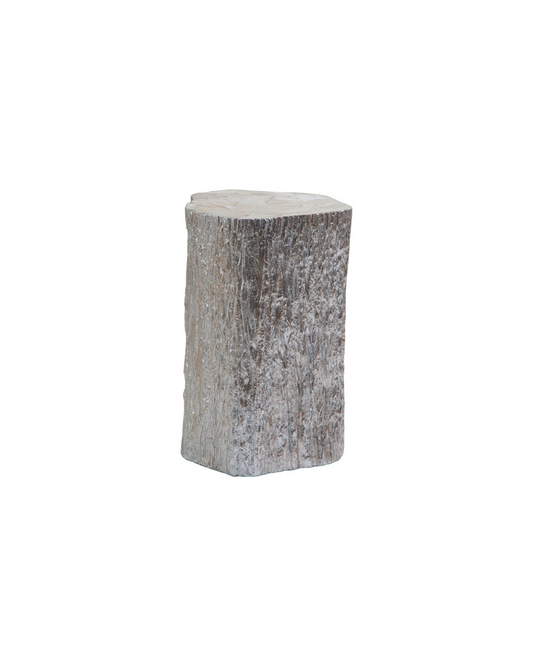 Grove Accent Table – Silver with Clam Shell Top