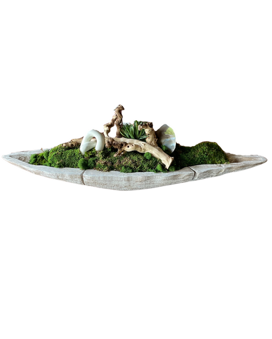 Custom Floral  - Moss Haven Canoe