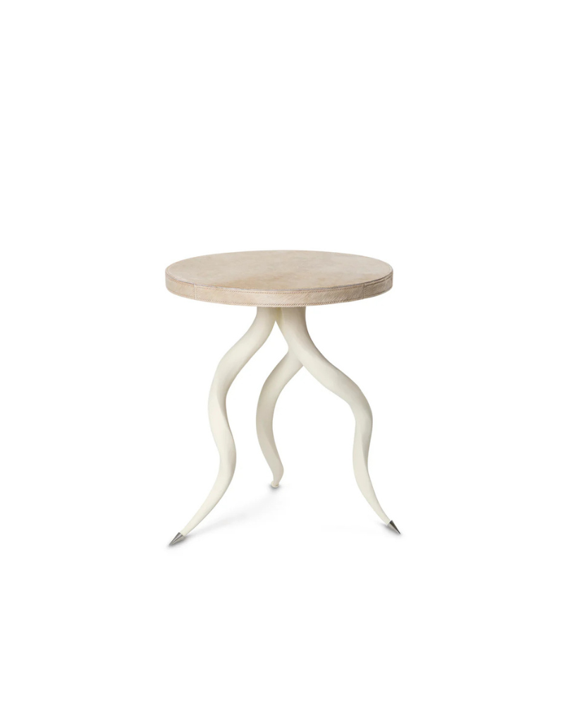 Cowhide Side Table - Cream – Fort Worth Design Studio