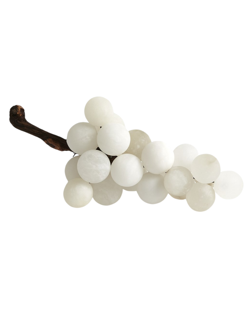 Grape Sculptural Object - Alabaster White