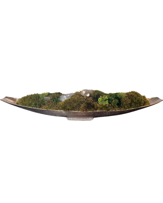 Custom Floral - Silver Boat