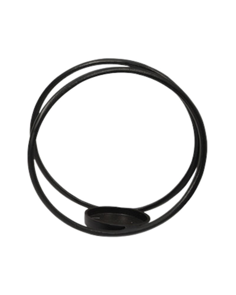 Spherical Candle Holder – Black Iron