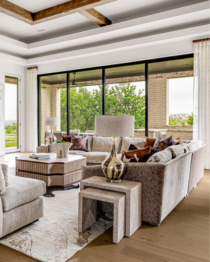 Upholstered Sectional - Tan