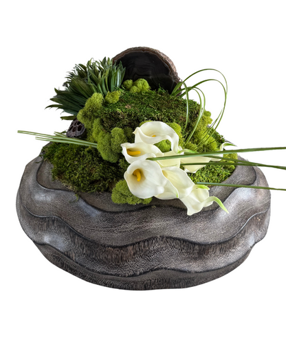 Custom Floral - Agate Calla Lily Bowl