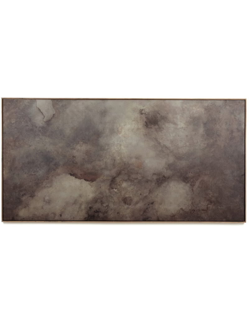 Cloudform Wall Art – Framed Abstract in Rustic Walnut