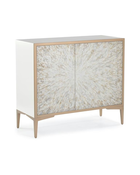 Starburst Front Cabinet - Beluga White Pearl