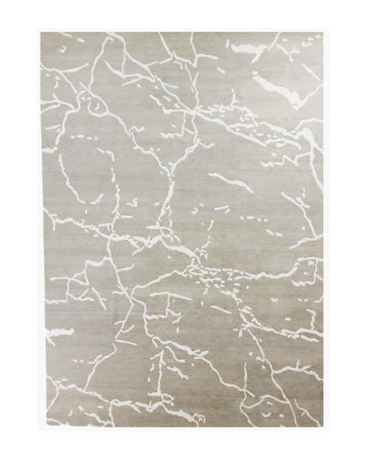 Marbled Vein Rug – Taupe / Ivory
