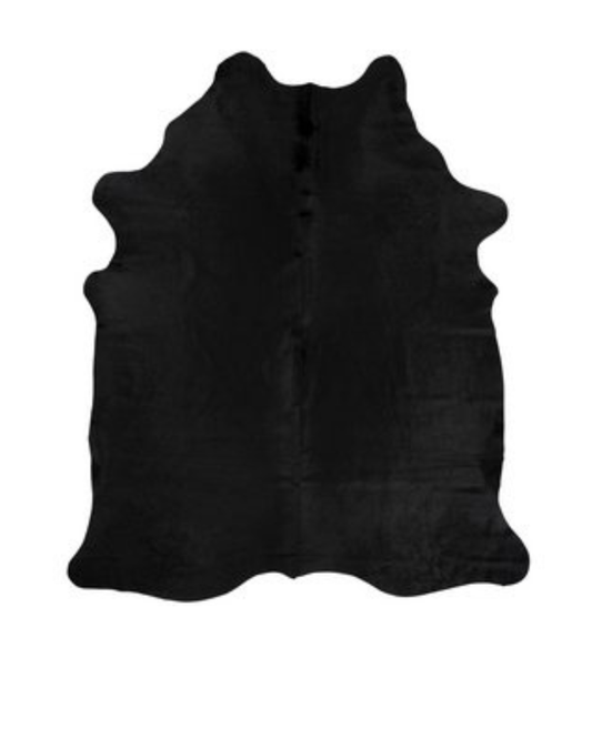 Black Cowhide Rug