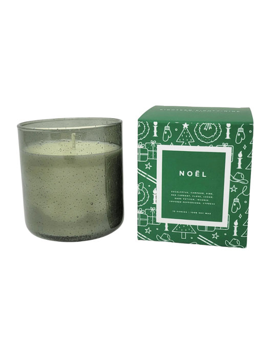 Artisan Glass Candle – Evergreen Moss