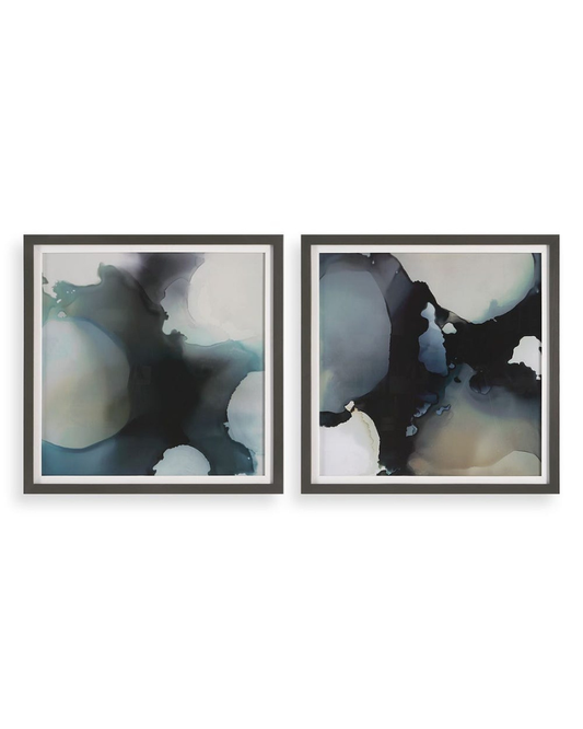 Azure Echo Art, Set of 2 - Blue