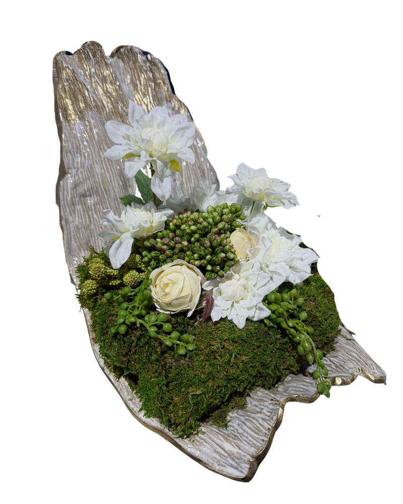 Curved Leaf Tray Floral