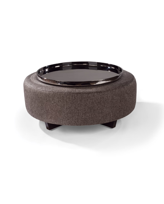 Drum Silhouette Ottoman - Avocado Green