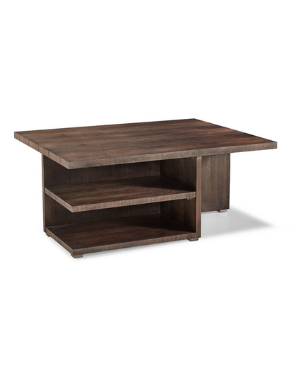 Arden Storage Cocktail Table - Metallic Silver