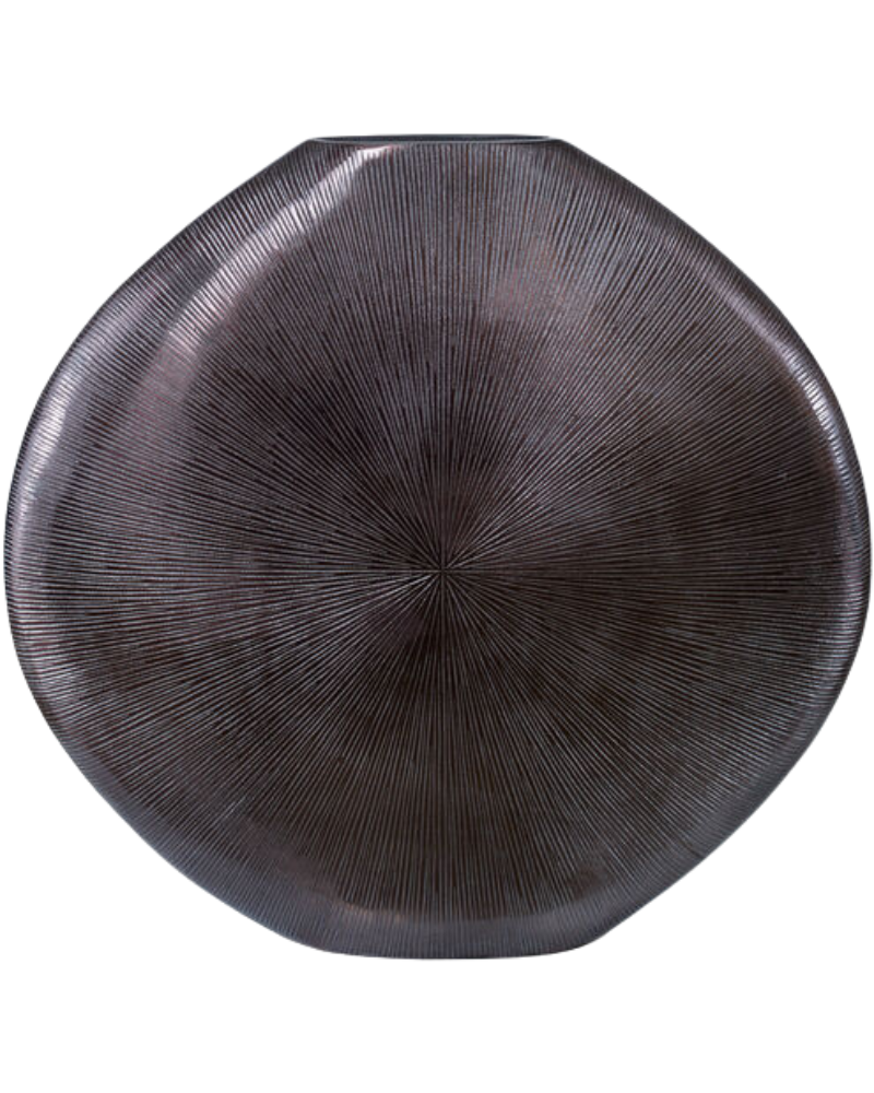 Flat Vase - Textured