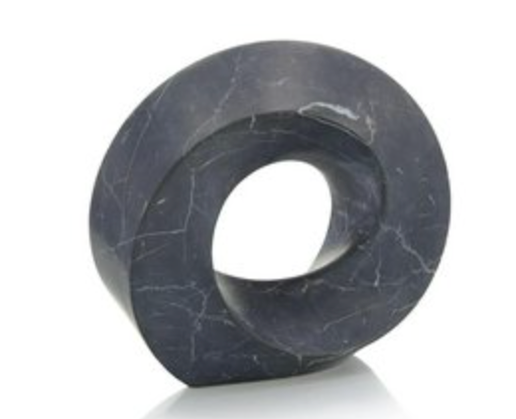 Twisted Marble Ring Sculpture