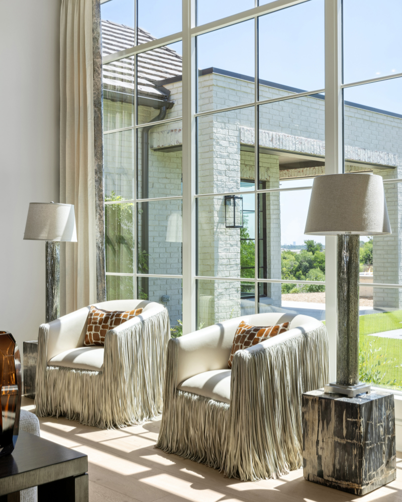 Patterned Hide Pillow - Tan