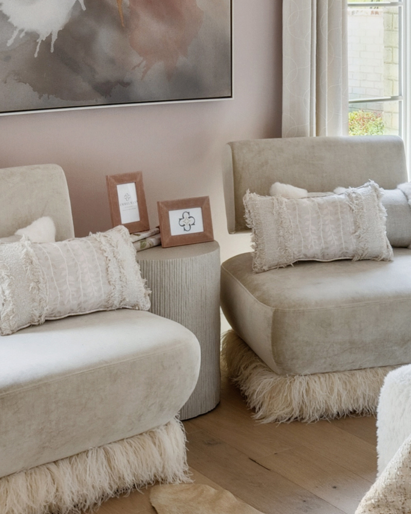 Terra Column Accent Table – Cream