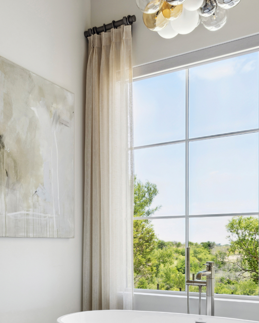 Drapery Panels - Ivory Gold Sheer