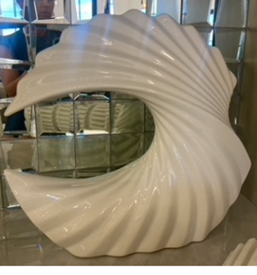 Crescent Sculpture - White